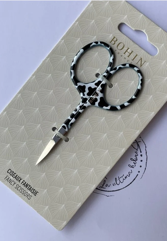 Tijeras Bohin para bordar 9 cm - Colección Sauvage Vaca