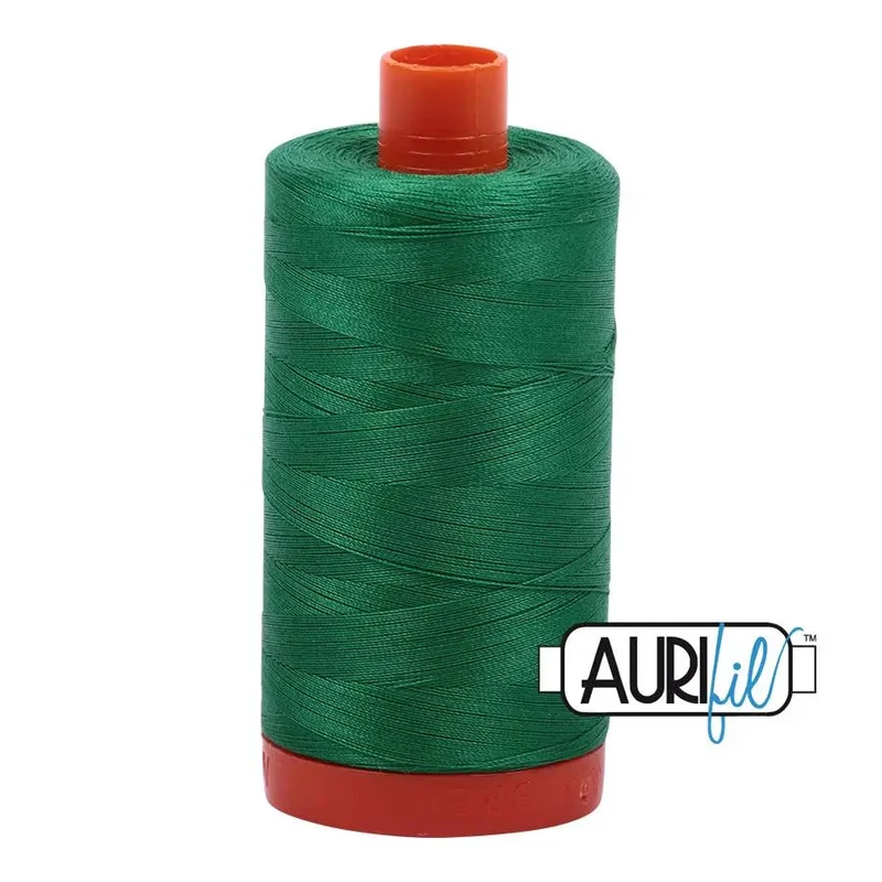 2870 Green Aurifil Cotton 50wt Large Spool