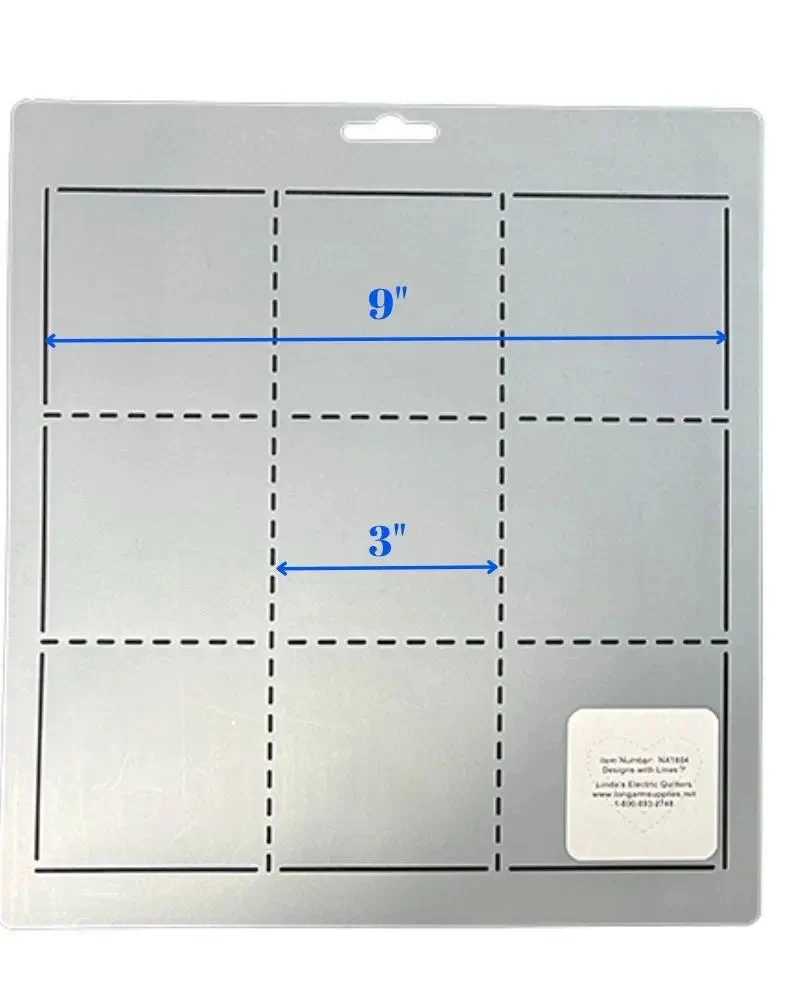 9 Patch 9" Quilt Stencil