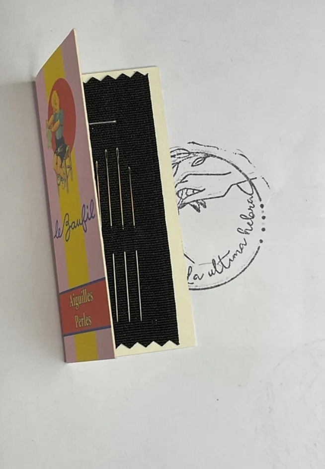 4 Agujas Sajou para cuentas nº 10/12 Folleto Lebaufil