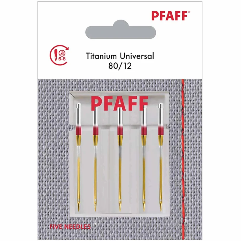 PFAFF® Titanium Universal Needles Size 80/12 5-Pack