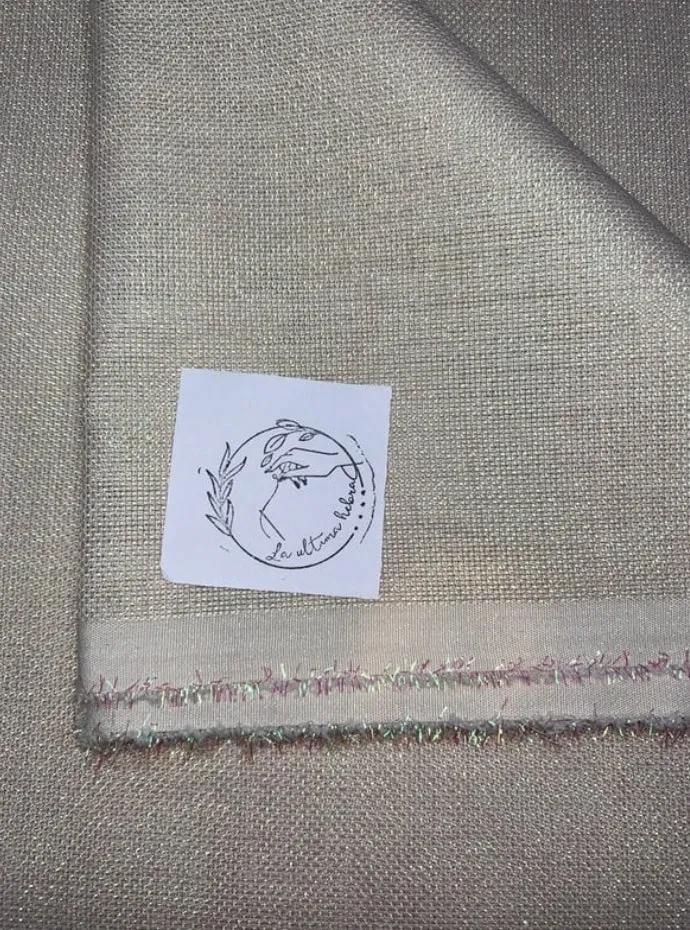 Lino Beige Iridiscente
