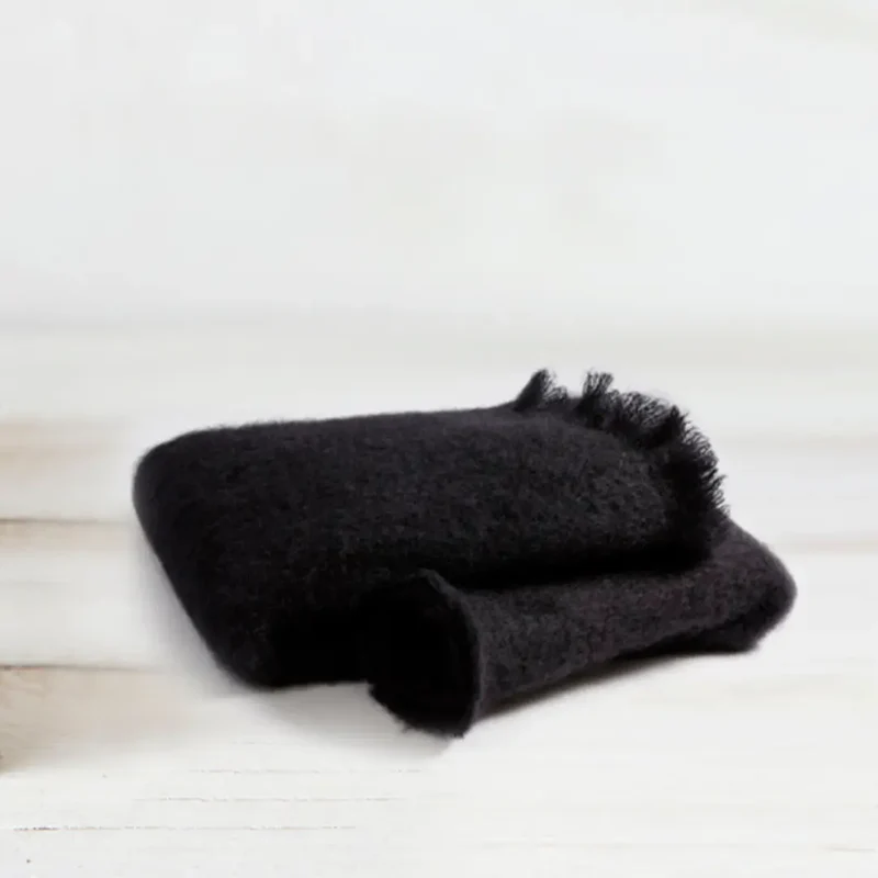 Manta Mohair Negro