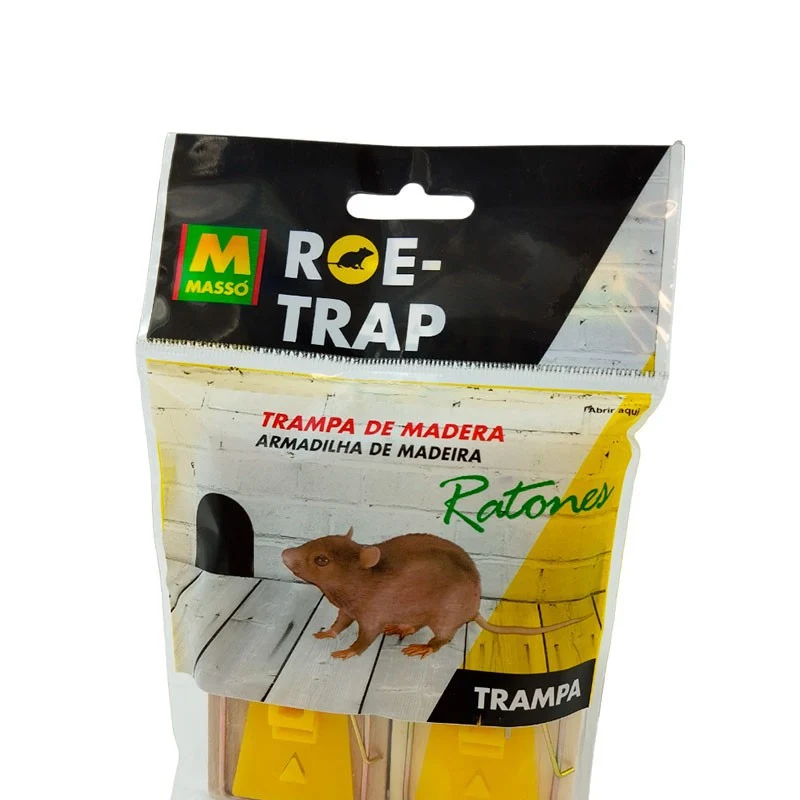 Trampa de madera para ratones Roe-Trap 2ud.