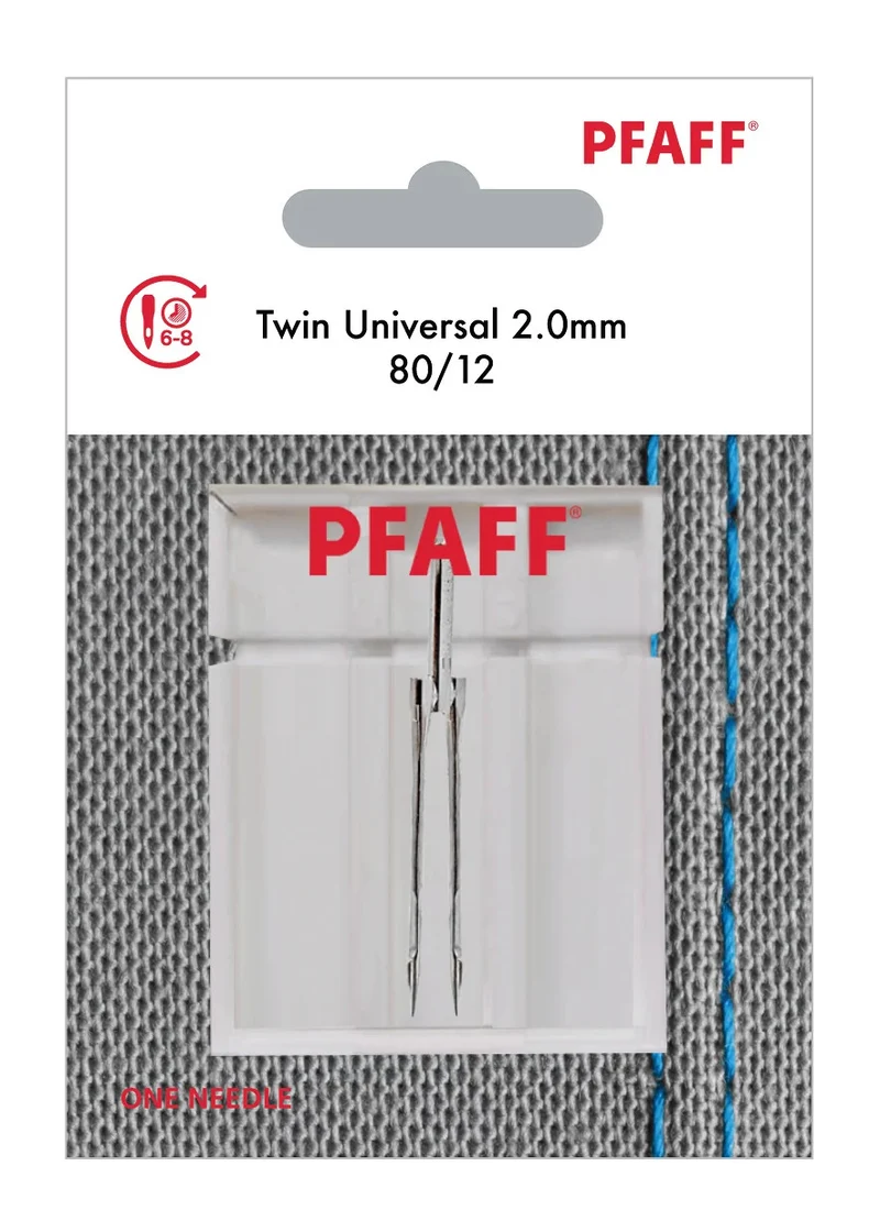 PFAFF® Twin Universal Needle 2mm Size 80/12 1-Pack