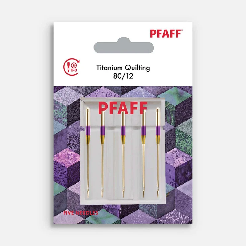 PFAFF® Titanium Quilting Needles Size 80/12 5-Pack