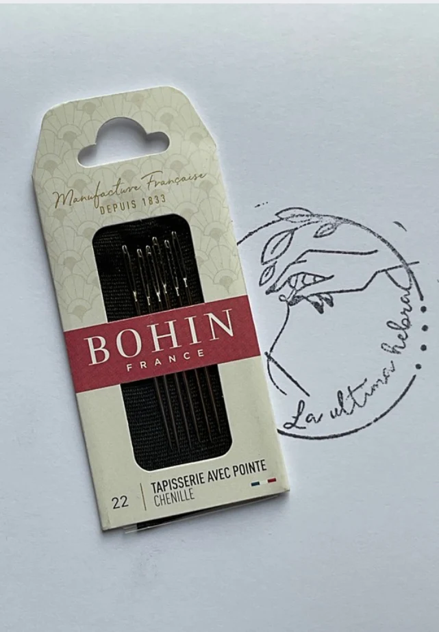 Agujas Bohin para tapiz con puntas nº 24