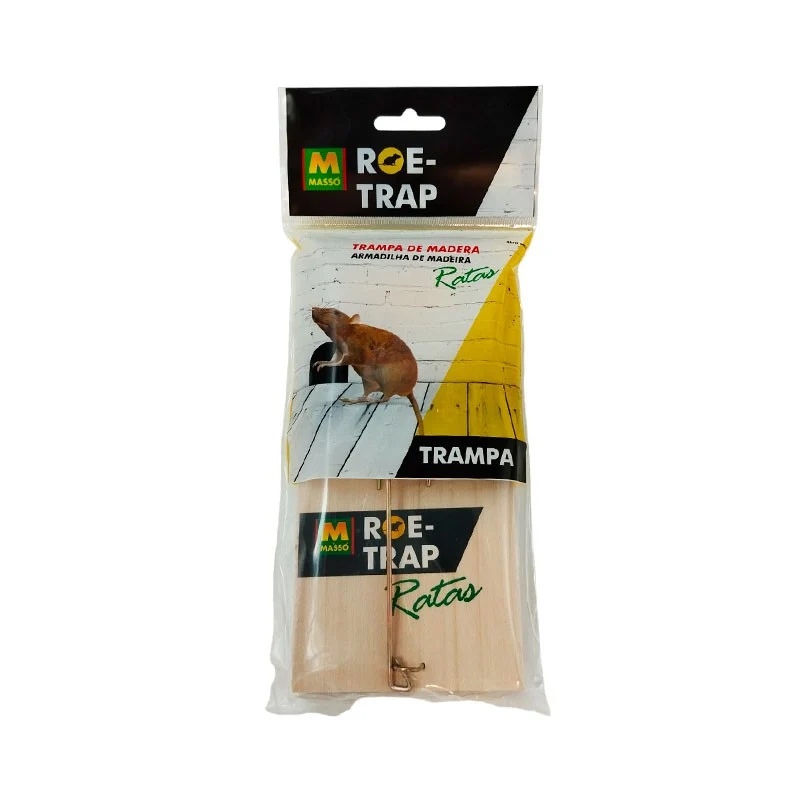 Trampa de madera para ratas Roe-Trap