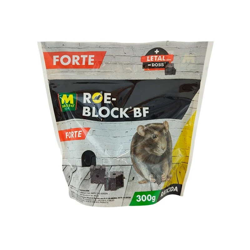 Cebo raticida en bloque Roe Block Forte 300gr