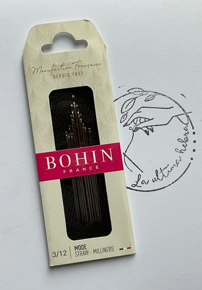 Agujas Bohin para hilvanar y fruncir (moda) - Surtido N° 3 al 12