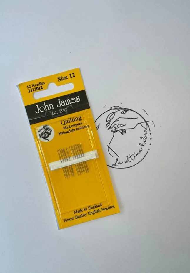 Paño de 12 Agujas John James para acolchar - Tamaño 12