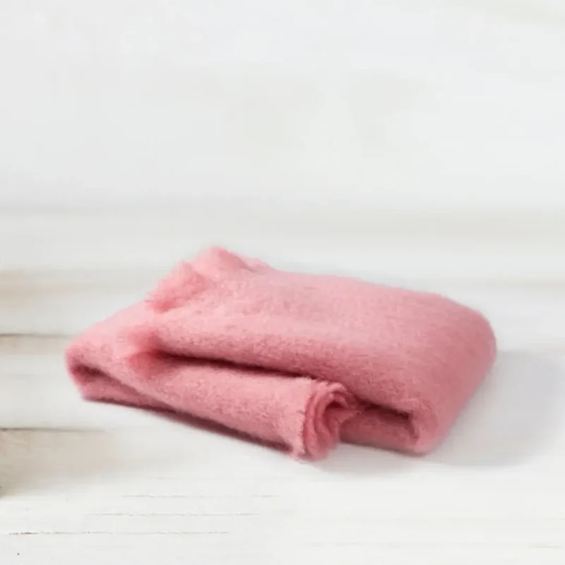 Manta Mohair Rosa