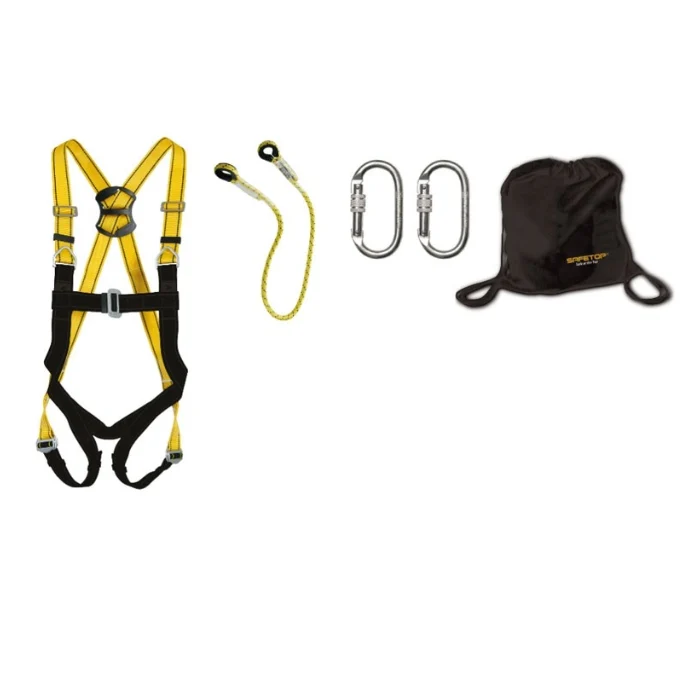 Kit Anticaídas NARANCO-B | Arnés TEIDE B + Cuerda 1m + Mochila