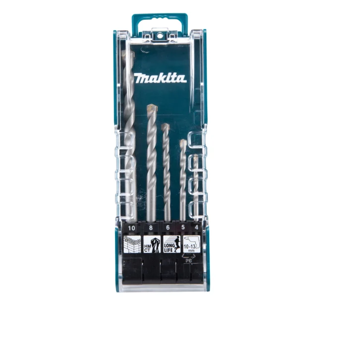 Juego de Brocas Pared Makita 4-5-6-8-10 E-11536