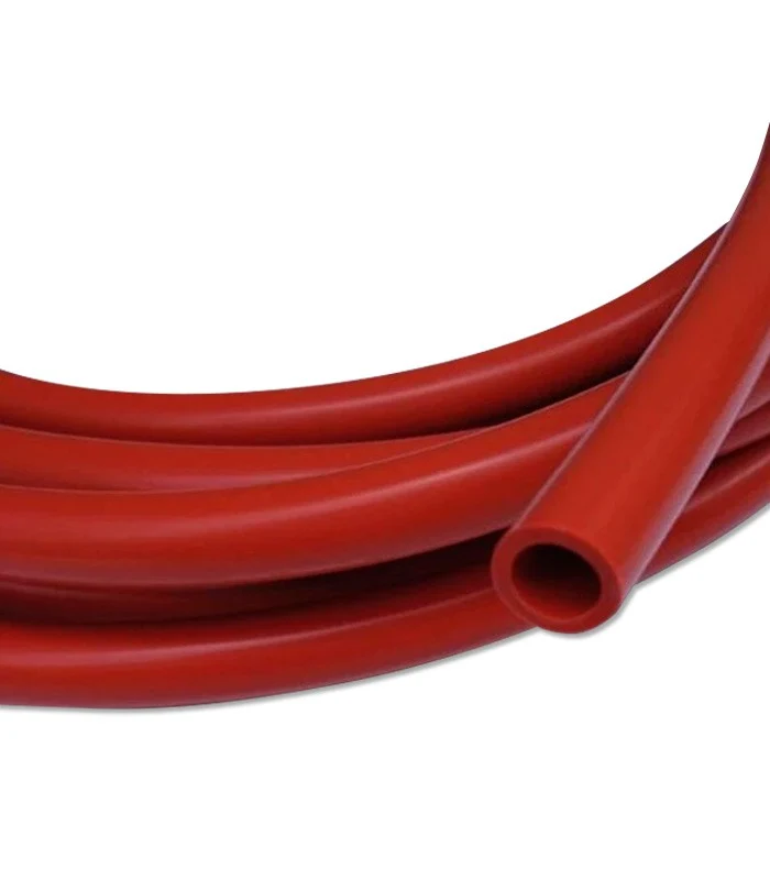 TUBO DE SILICONA ATOXICA ROJO TEJA 60ºSH Ø8X12