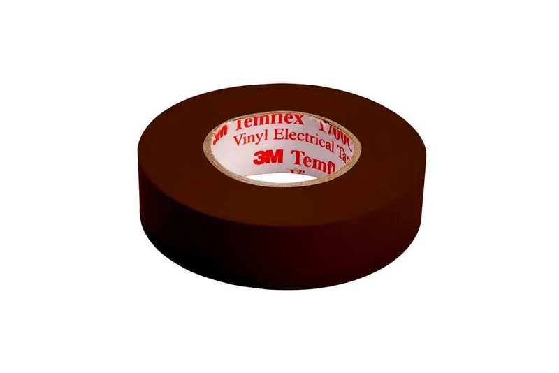 Cinta aislante de PVC 3M TEMFLEX 19MMX20MTX0,15MM MARRON