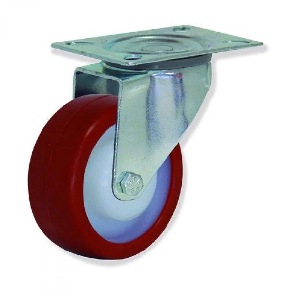 Rueda Gayner con soporte giratorio zincado MPG4 D-80, 100, 150