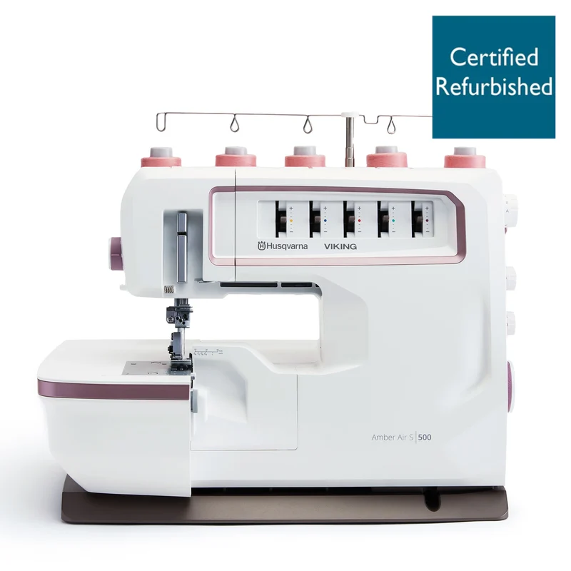 HUSQVARNA® VIKING® Refurbished AMBER™ Air S | 500 Coverlock Machine