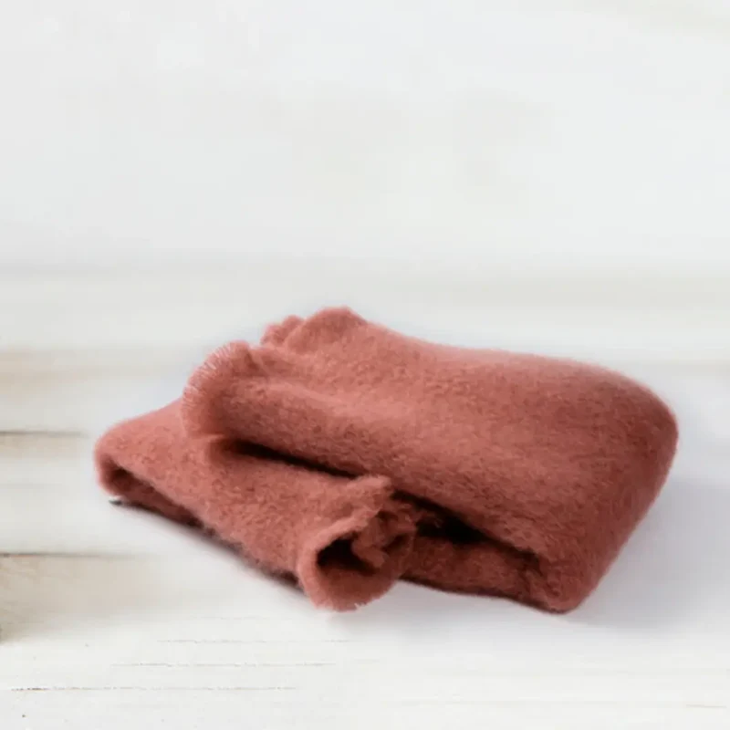 Manta Mohair Maquillaje Teja