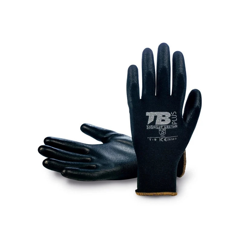 GUANTE POLIURETANO NEGRO 500NG2P URETAN T-9