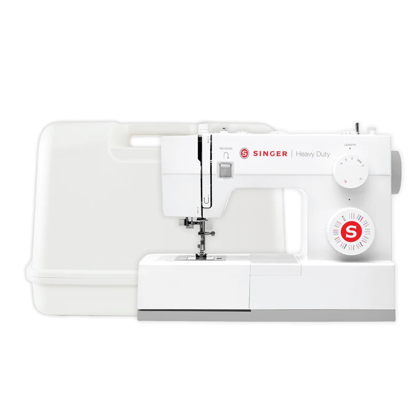 SINGER® Heavy Duty 4452 White Sewing Machine & Hard Case Bundle