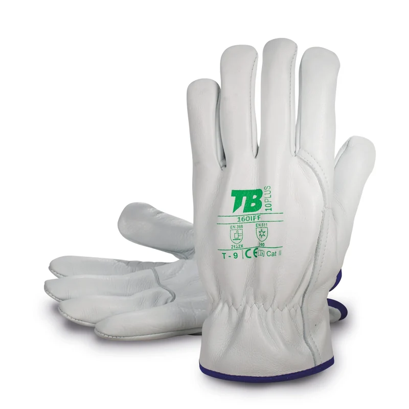 Guantes de vacuno con forro de franela Tomás Bodero 160IFF T-9