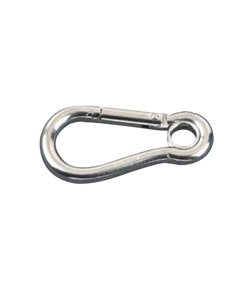 Mosquetón de bombero inox A-316 con ojo 10x100 7GI100