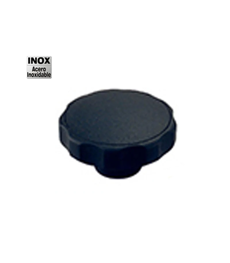 POMO CON CASQUILLO INOXIDABLE D-40 M-6 NEGRO (CL)