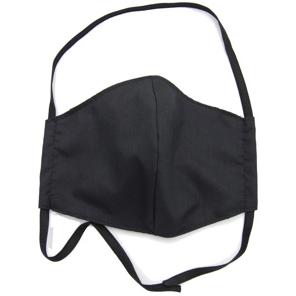 Mascarilla Negra Lisa de tela Talla XL