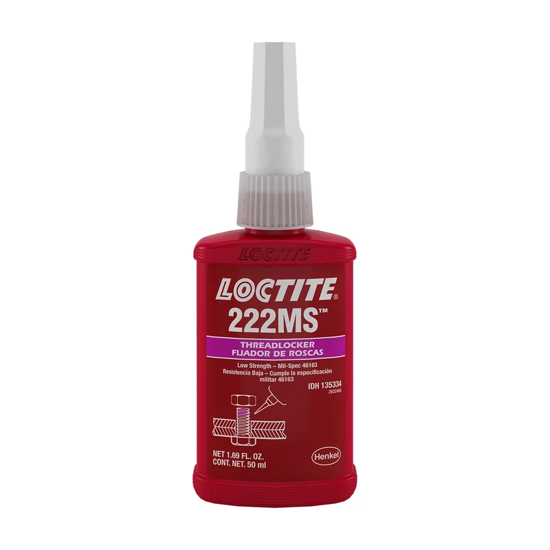 LOCTITE 222MS Fijador de roscas morado baja resistencia 50ml