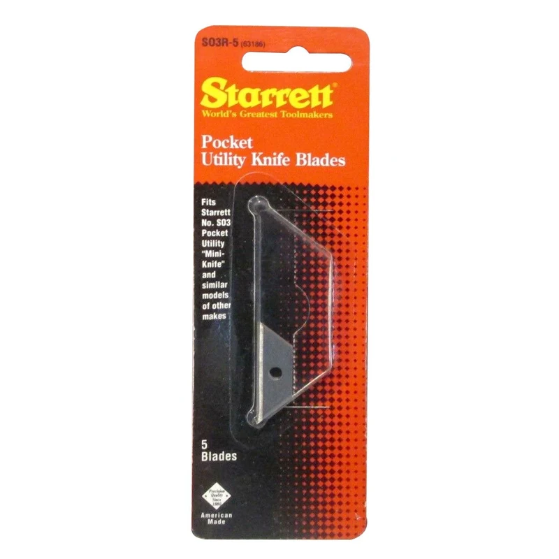 Pack de 5 cuchillas de recambio para cutters Starrett