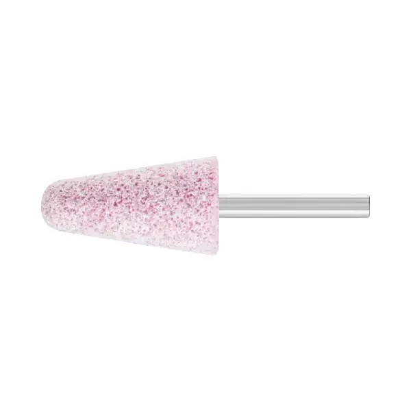 Muela rosa cónica KE con mango Pferd A-30 Ø25x45