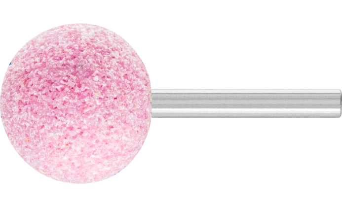 Muela rosa esférica KU con mango Pferd AH2 Ø40x40