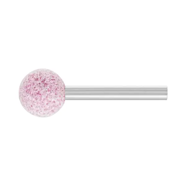 Muela rosa esférica KU con mango Pferd A30 Ø20x20