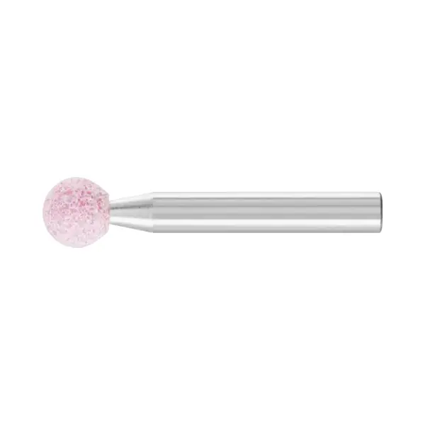 Muela rosa esférica KU con mango Pferd A46 Ø10x10