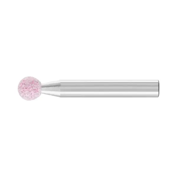 Muela rosa esférica KU con mango Pferd A46 Ø8x8