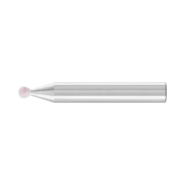 Muela rosa esférica KU con mango Pferd A100 Ø3x3