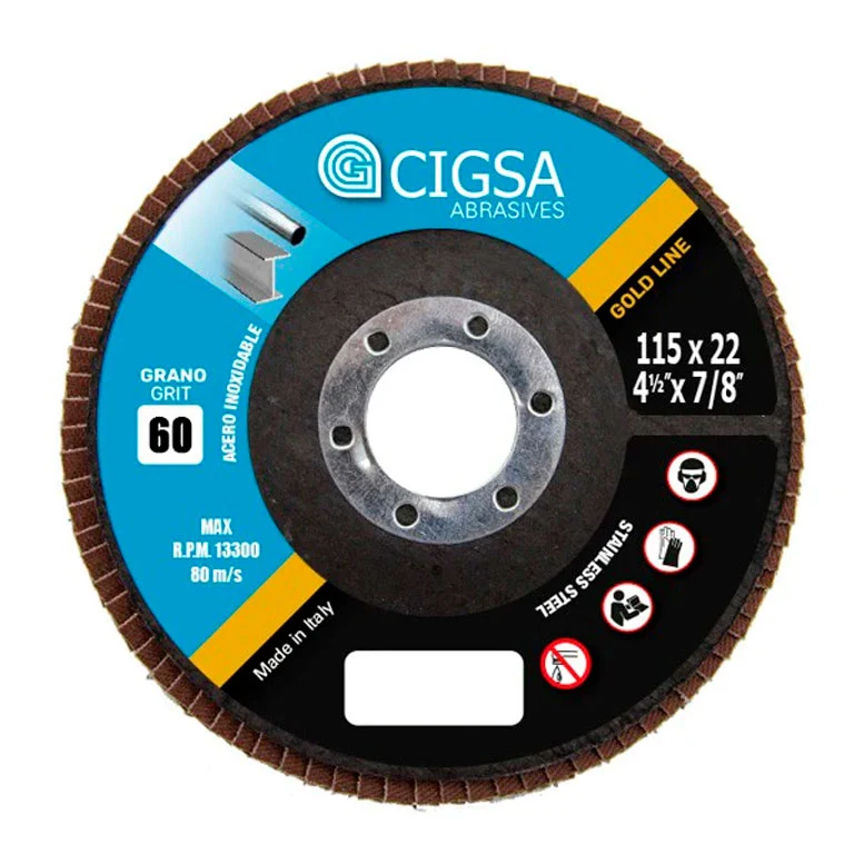 Disco de Láminas CIGSA ZIRCONIO 115X22 P-60